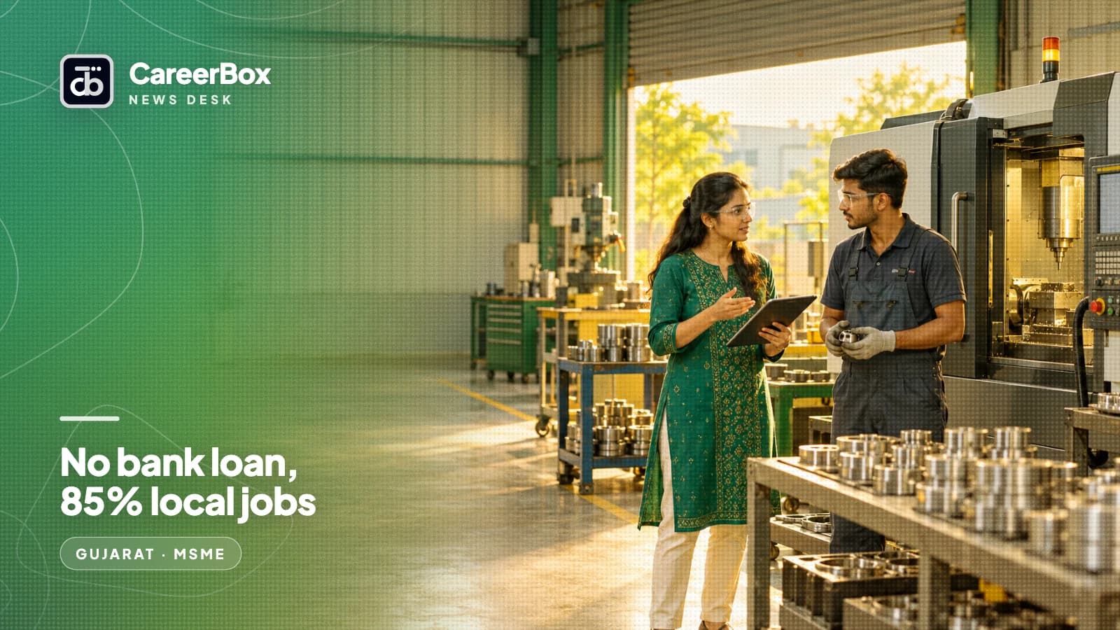 Gujarat’s new MSME scheme: no bank loan needed for incentives, and 85% of jobs must go to Gujarat residents