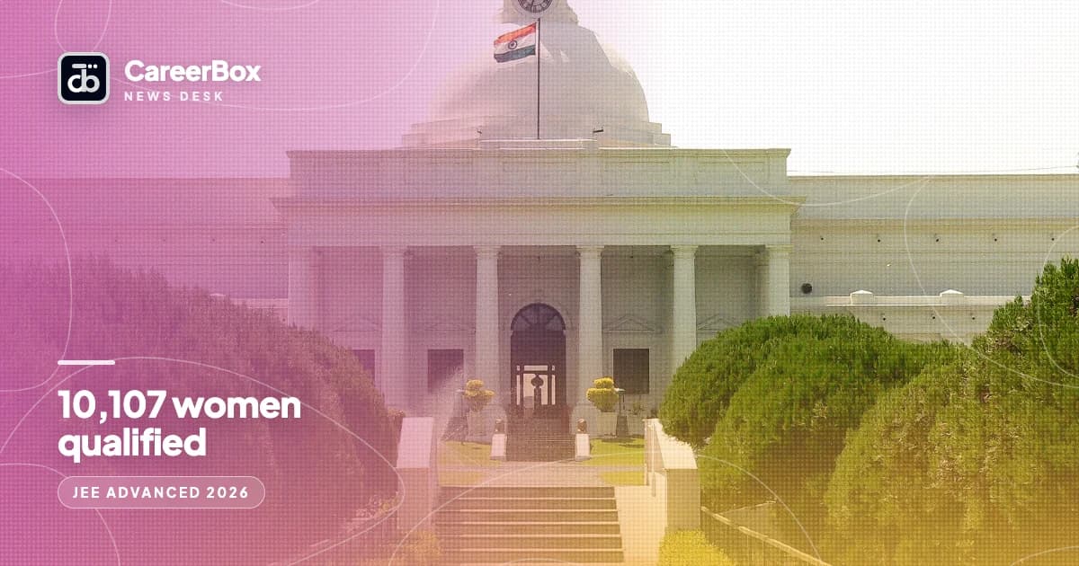 JEE Advanced 2026 report: 10,107 women qualified, and one in four women who registered got through